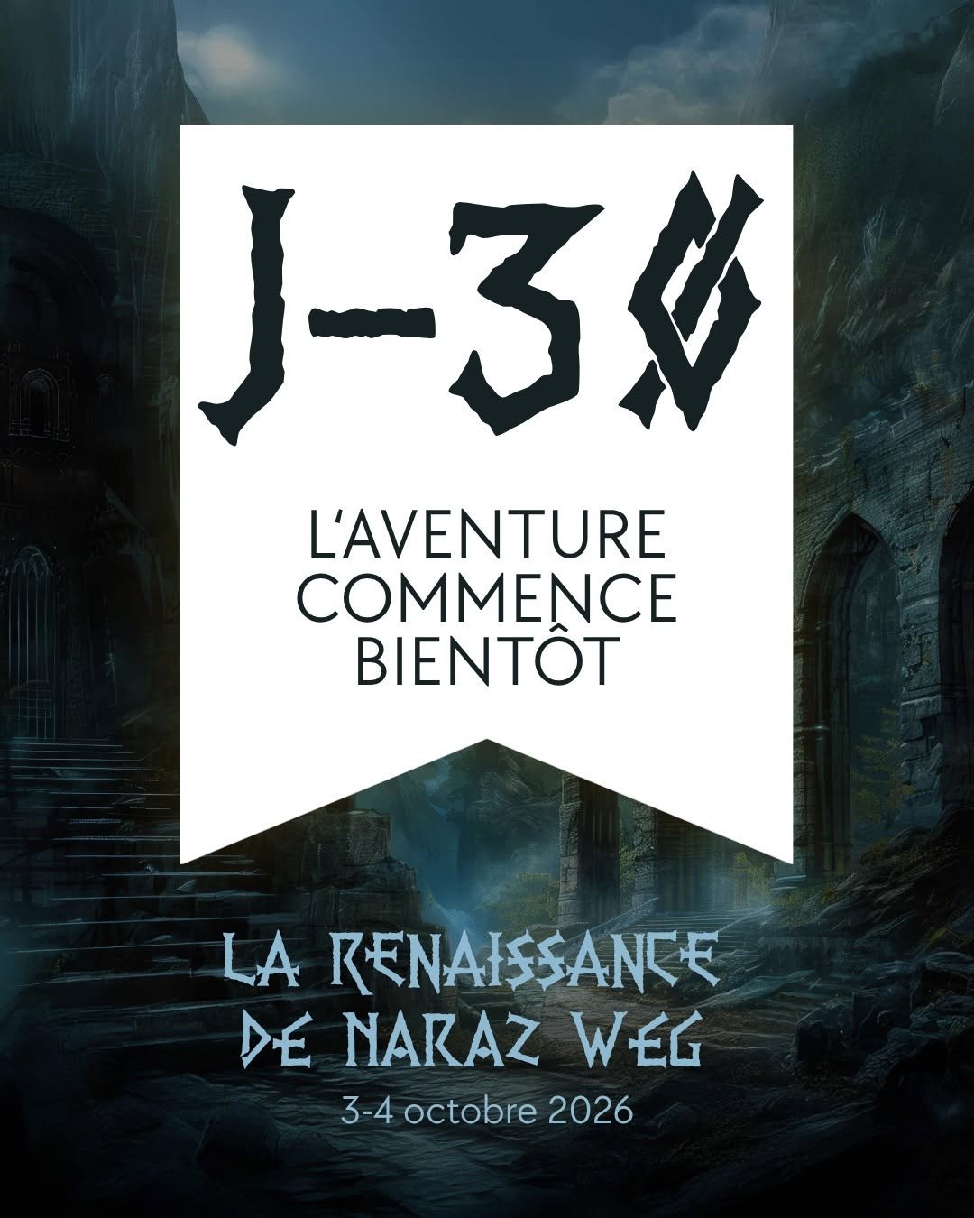 J-30 L'aventure commence bientôt
